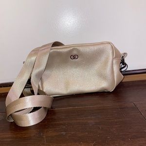rose gold crossbody bag